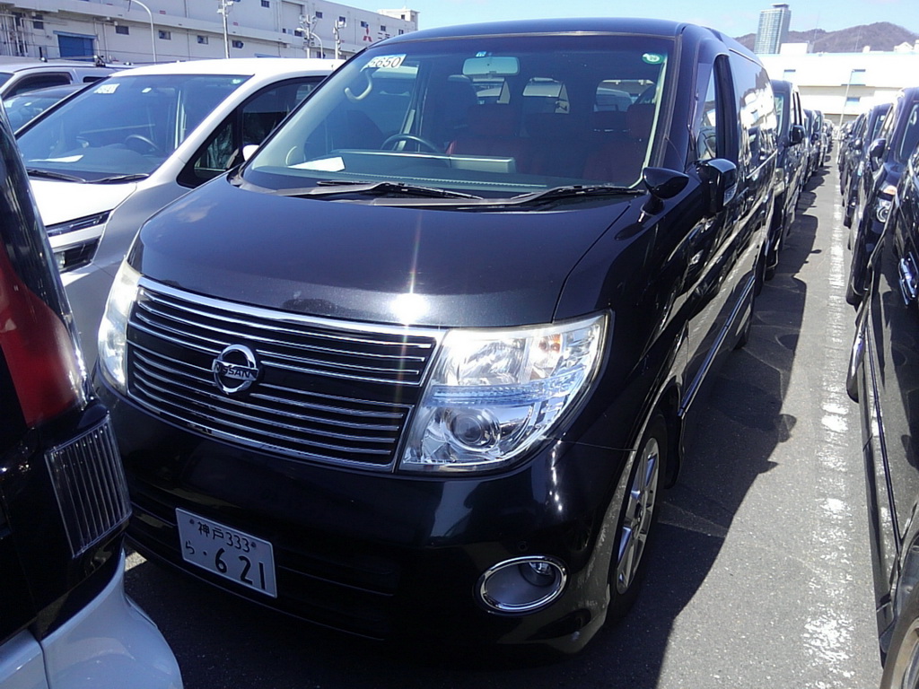 2007 Nissan Elgrand Highway Star Red Leather Premium